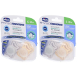Chicco succhietto light lumi silicone 6-16m 2x1 st