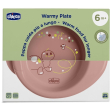 Chicco warmy plate piatto per pappa calda 6m+ rosa, 1 pezzo