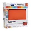 chicco x pantone travel kit con pochette colorata e 12 card da +2 anni