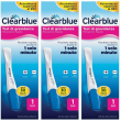 Clearblue test di gravidanza con rilevazione rapida set da 3 3x1 pz te