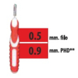 Cliadent scovolino 5 pezzi 0,9 mm