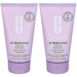 Clinique all about cleantm crema detergente schiumogena 2x150 ml