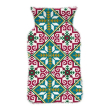 Colors hotbag borsa per l'acqua calda multicolor verde e rosso, 2 litri, con tasca laterale, accessorio per inverno