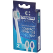 Curasept testine di ricambio compact sensitive per spazzolino elettrico 2 testine di ricambio
