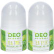 Deo naturals tea tree 2x50 ml