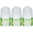 Deo naturals tea tree 3x50 ml