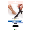Diabetic knee-high nero 5-xxl
