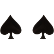 Diamond orecchino black spade