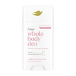Dove whole body deo deodorante corpo stick lampone e rosa, 75ml
