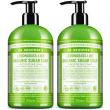 Dr. bronner's sapone di zucchero bio lemongrass & lime 2x355 ml