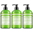 Dr. bronner's sapone di zucchero bio lemongrass & lime 3x355 ml