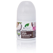 Dr organic deodorante roll on all'olio di cocco vergine 50 ml