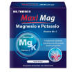 Dr.theiss maxi mag magnesio e potassio integratore per il reintegro di sali minerali gusto limone 20 bustine