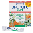 Drenlife slim summer edition integratore per il drenaggio dei liquidi e l'equilibrio del peso aroma melone e cetriolo 30 stick da 10ml