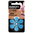 Duracell easy tab 675 blu batteria per apparecchio acustico 6 pezzi