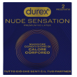 Durex nude sensation preservativi in nitrile ultra sottili extra lubrificati regular 2 pezzi