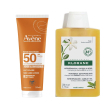 Eau thermale avene latte solare protezione alta spf 50 + klorane shamp