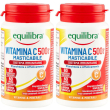 Equilibra® vitamina c 500 masticabile set da 2 2x84 g compresse mastic