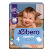 Essity libero comfort 4 - pannolini usa e getta per bambini da 7 a 14 kg, 26 pezzi