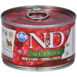 Farmina n&d quinoa canine skin & coat venison - mini wet food 5x140 g