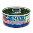 Farmina natural & delicious natural tonno & gamberetti per gatti 140g