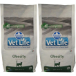 Farmina® vetlife® obesity feline set da 2 2x5000 g pellets