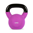 Ffitness kettlebell in ghisa rivestita neoprene viola 12 kg ff 1 st