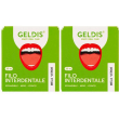 Filo interdentale geldis – mela verde 2x1 st