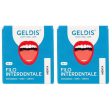 Filo interdentale geldis – menta 2x1 pz dentifricio