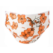 Mascherina fiore arancione linea oro carillo kit 2 mascherine