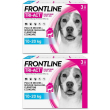 Frontline tri-act x3 pipette, antiparassitario per cani (10-20kg) cont