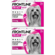 Frontline tri-act x3 pipette, antiparassitario per cani (2-5kg) contro