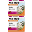 Frontpro x3 compresse masticabili, antiparassitario per cani (2-4kg) c