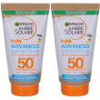 Garnier ambre solaire advanced sensitive kids sp50+ baby set da 2 2x50
