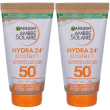 Garnier ambre solaire hydra 24 spf50 lotion set da 2 2x50 ml crema sol