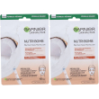 Garnier maschera viso in tessuto nutriente illuminante nutribomb latte