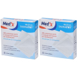 Garza compressa meds tessuto non 10x10cm 100 pezzi set da 2 pz
