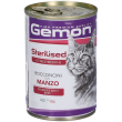 Gemon sterilized bocconcini con manzo per gatti set da 24 24x415 g man