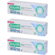 Gum original white dentifricio 3x75 ml