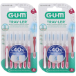 Gum® trav-ler® scovolino 2x6 pz spazzolino da denti