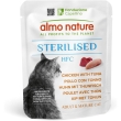 Hfc sterilised pollo e tonno - alimento complementare per gatti adulti sterilizzati 50 gr