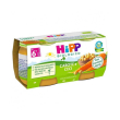 Hipp bio omogeneizzato carote/ceci2x80g
