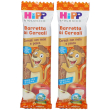 Hipp biologico barretta ai cereali con mela e pesca set da 2 2x20 g sn