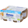 Humana naturcare - omogenizzato biologico frutta pera , 4x80 gr 4+ mesi