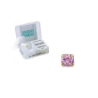 Inverness orecchino numero 39 zircone rosa placcato oro 3 mm