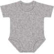 J bimbi warm - melange body neonato 0-36 mesi grigio, 1 body