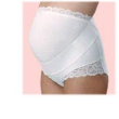 Jolie maman 1430 guaina gestante cotone con pizzo sgambata bianco 2