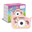 Kids camera fiocco l'unicorno macchina fotografica per foto selfie video e giochi 1 pezzo