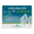 Kit accessori aeronebulizer family 8 pezzi - ricambi per inalatore domestico