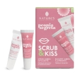Kit scrub&kiss nature's peonia labbra, scrub e balsamo